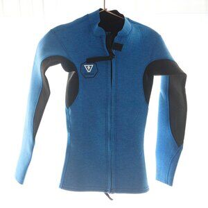 Vissla 2mm Front Zip Wetsuit Jacket in Blue Youth 4